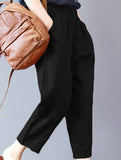 Cotton Print Harem Capri Pants