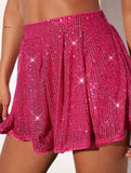 Sequin Sparkle Skort Shorts_CWBSP00680