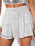 Sequin Sparkle Skort Shorts_CWBSP00680
