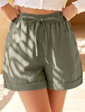 High Waist Tie Wide Leg Shorts_CWBSP00725