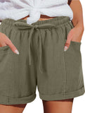 High Waist Tie Wide Leg Shorts_CWBSP00725