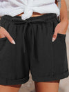 High Waist Tie Wide Leg Shorts_CWBSP00725