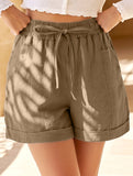 High Waist Tie Wide Leg Shorts_CWBSP00725