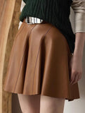 Retro minimalist midi skirt