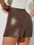 Sexy front-slit bodycon skirt pants for women