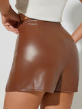 Sexy front-slit bodycon skirt pants for women