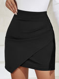 Ruched High Waist Bodycon Mini Skirt