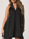 Halter Backless Slip Mini Dress