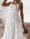 Elegant Lace High-Waist Cami Dress ??Sophisticated Work & Commuting Dress