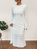 Elegant lace slim-fit mermaid dress