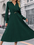 High-end plain color dress