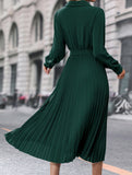 High-end plain color dress