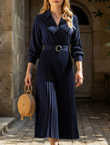 High-end plain color dress