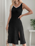 Color-block dress and camisole set
