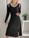 Color-block dress and camisole set