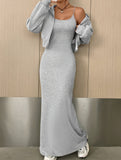 Short outer two-piece dress