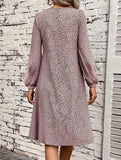 Loose casual long-sleeved dress