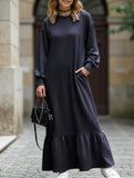 Women's loose-fitting sweatshirt dress