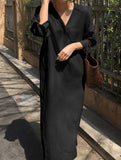 Casual long-sleeved robes and dresses