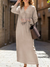 Casual long-sleeved robes and dresses
