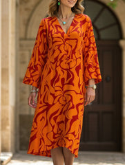Casual Swing Print Dress