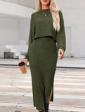 Fashion vest skirt + loose T-shirt set