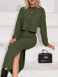 Fashion vest skirt + loose T-shirt set