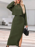 Fashion vest skirt + loose T-shirt set