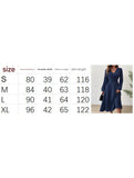 Fashionable V-neck lantern long-sleeved dress