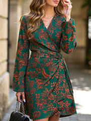 2025 new one-piece printed dress