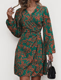 2025 new one-piece printed dress