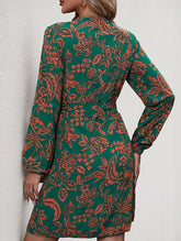 2025 new one-piece printed dress