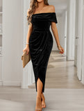 Strapless bodycon maxi dress