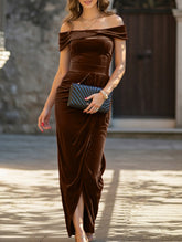 Strapless bodycon maxi dress