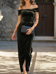 Strapless bodycon maxi dress