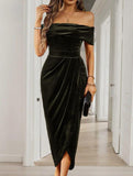 Strapless bodycon maxi dress