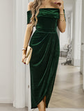 Strapless bodycon maxi dress