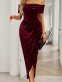 Strapless bodycon maxi dress