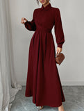 Simple long-sleeved dress