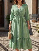 Versatile Casual Deep V-neck Dress