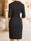 SIMPLE AND SLIM-FITTING BODYCON SKIRT