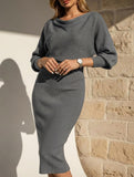 ELEGANT SLIM FIT KNIT DRESS
