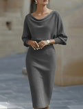 ELEGANT SLIM FIT KNIT DRESS
