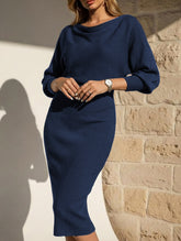 ELEGANT SLIM FIT KNIT DRESS