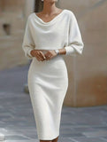 ELEGANT SLIM FIT KNIT DRESS