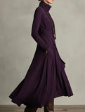 Long-sleeved crossover high-neck dress_CWDMD01860
