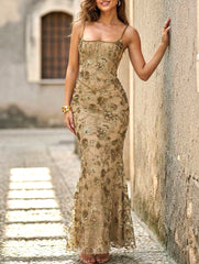 Low Neck Backless Tie Elegant Maxi Dress_CWDMD02023