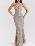 Low Neck Backless Tie Elegant Maxi Dress_CWDMD02023