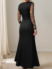 Elegant Embroidered Long Sleeve Dress