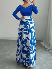 Vintage Loose Fit Printed Maxi Dress_CWDMD02067